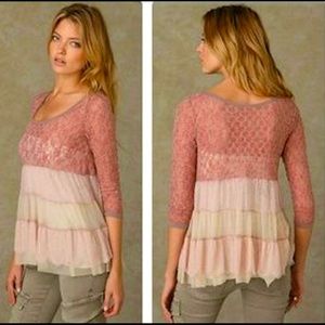 Free People Layered Tiered Blouse